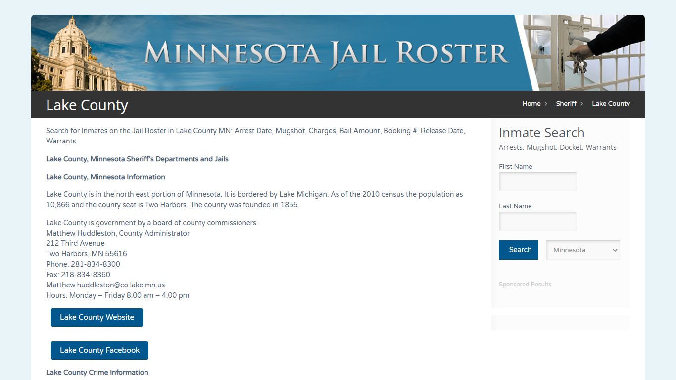 Lake County | Jail Roster Search