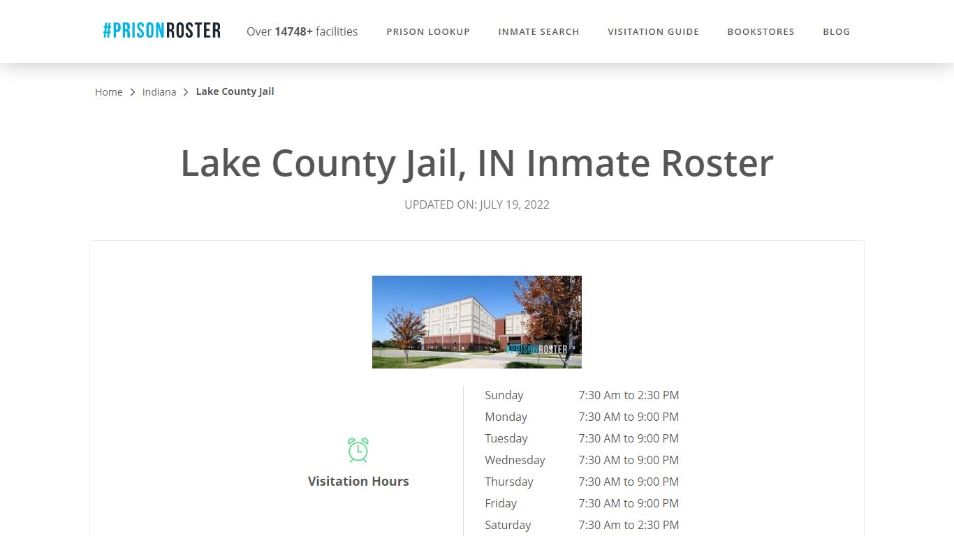 Lake County Jail, IN Inmate Roster